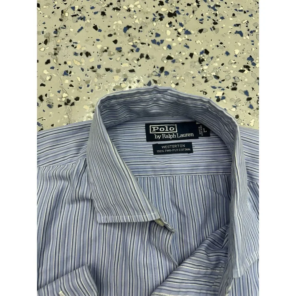 Ralph Lauren Shirt Men's Multicolor Pony Button‎ Down Plaid Size L